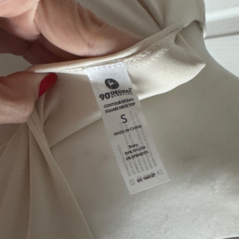 Elegant Cream Long Sleeve Top - Picture 6 of 11